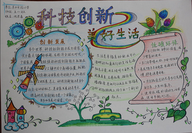 探索科技新生活，手抄报图片大全的简单之美  第1张