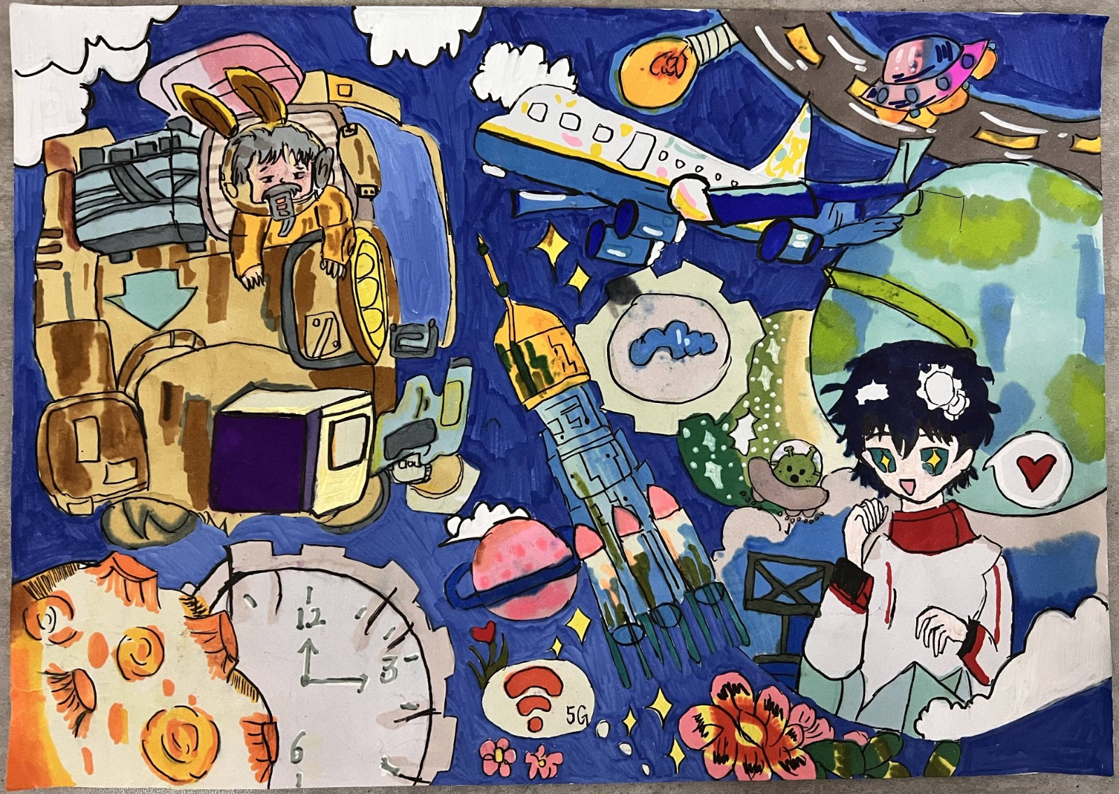 未来科技生活，初中学生的想象与展望